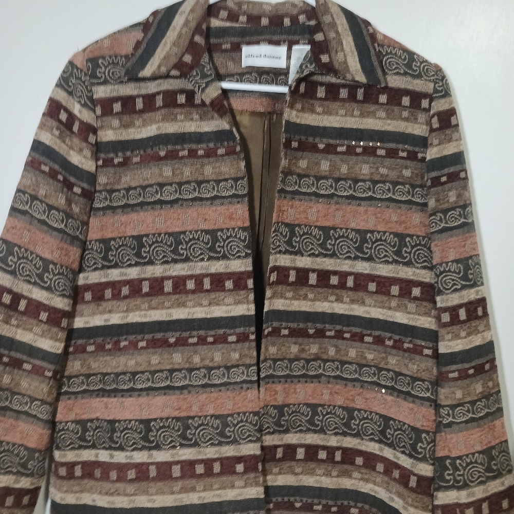 Womens alfred dunner  open front blazer style